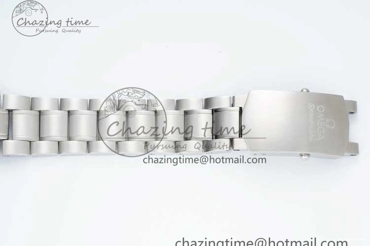 0403 Speedmaster Racing Master SS HKF Best Edition Black White Dial on SS Bracelet A Upgraded 7807